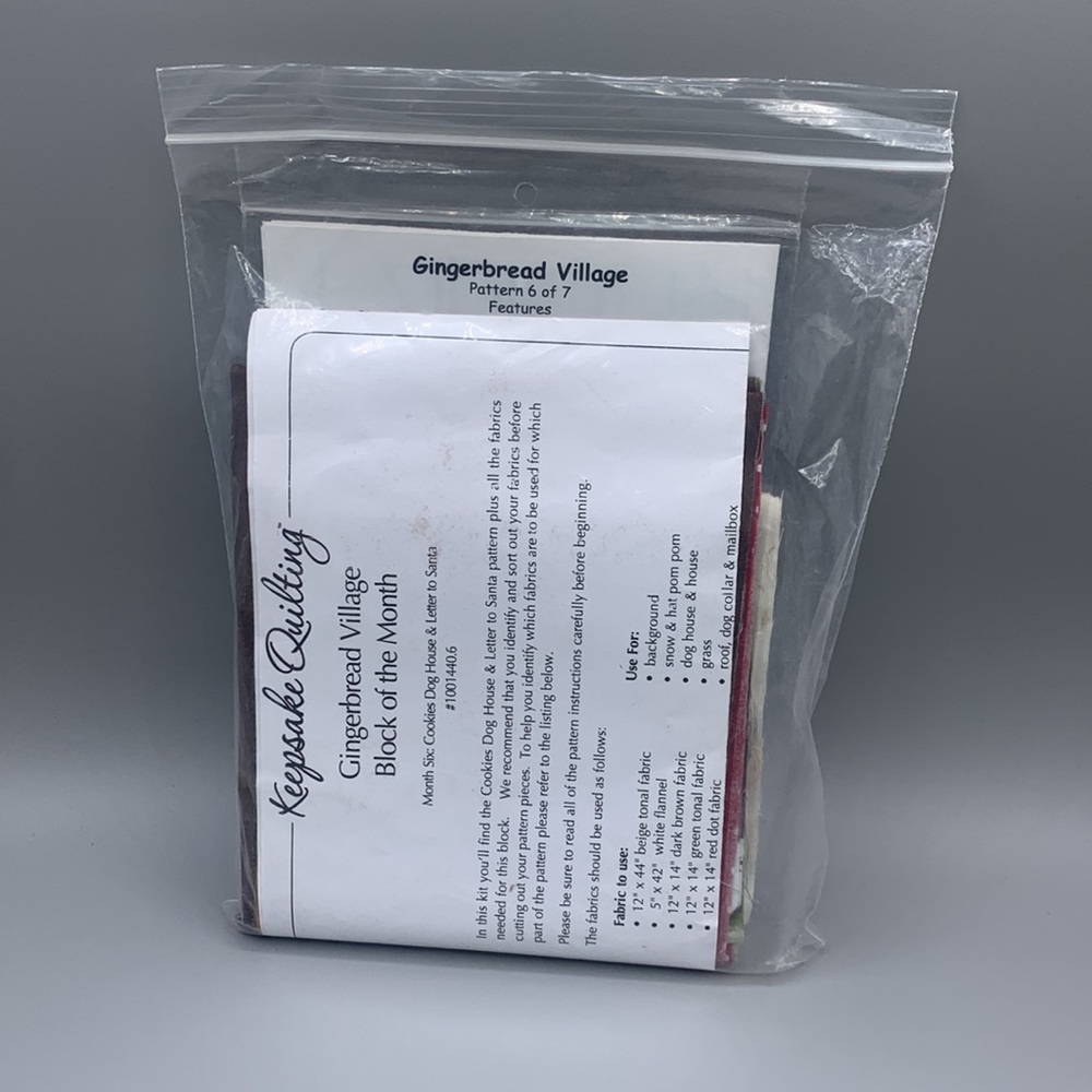 Gingerbread Village Pattern Set - Picture 2 of 3